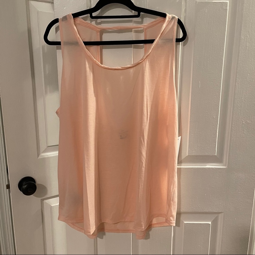 NEW NIKE TRAINING YOGA TANK TOP LIGHT PINK XXL